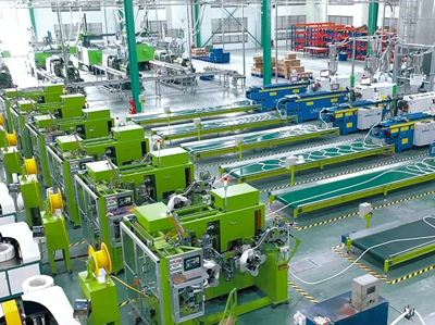 電気機器の自動生産システム