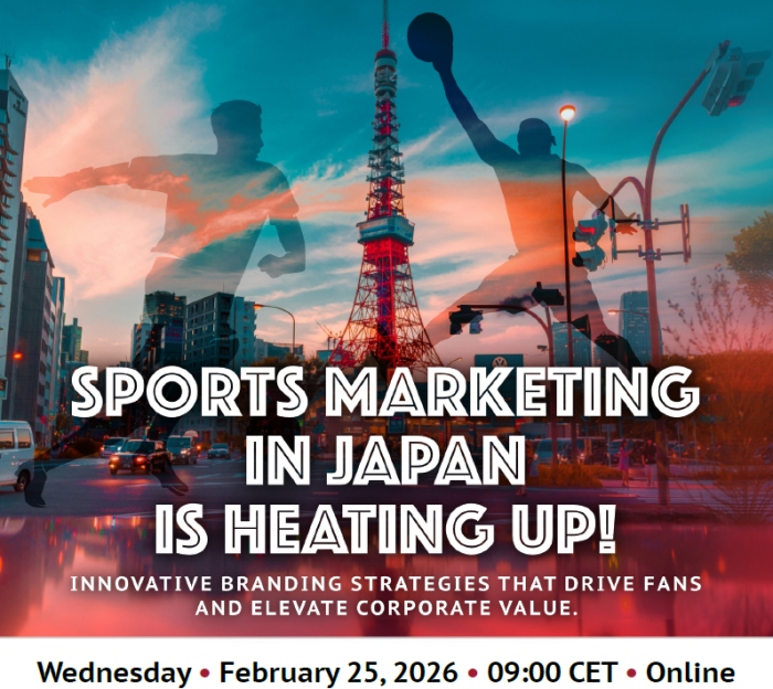 2026 seminar “Sports marketingin Japan is heating up” will be held on 25 February 2026 at 9am CET online.