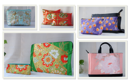 Bags and Home Decors made of Authentic Kimono Textiles<br/>