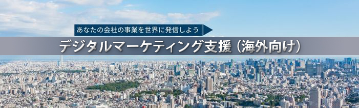 あなたの会社の事業を世界に発信しよう　海外デジタルマーケティング支援