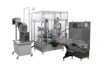 BTWシリーズ：Weighing Turret-type Bottle Filling & Capping Machine<br/>
             ウェイト／タレット式充填機