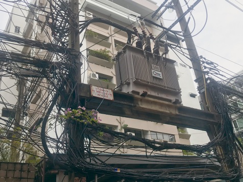 タイの電気配線の状況