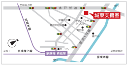 東京都知的財産総合センター（城東支援室）の地図