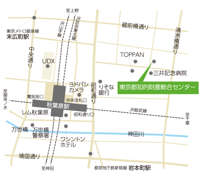 東京都知的財産総合センター地図