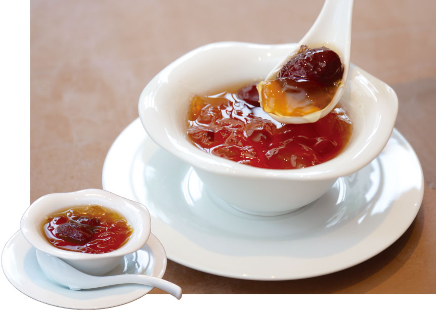 養生糖水シリーズ「紅棗桃膠」