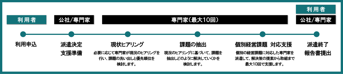 専門家派遣の流れ