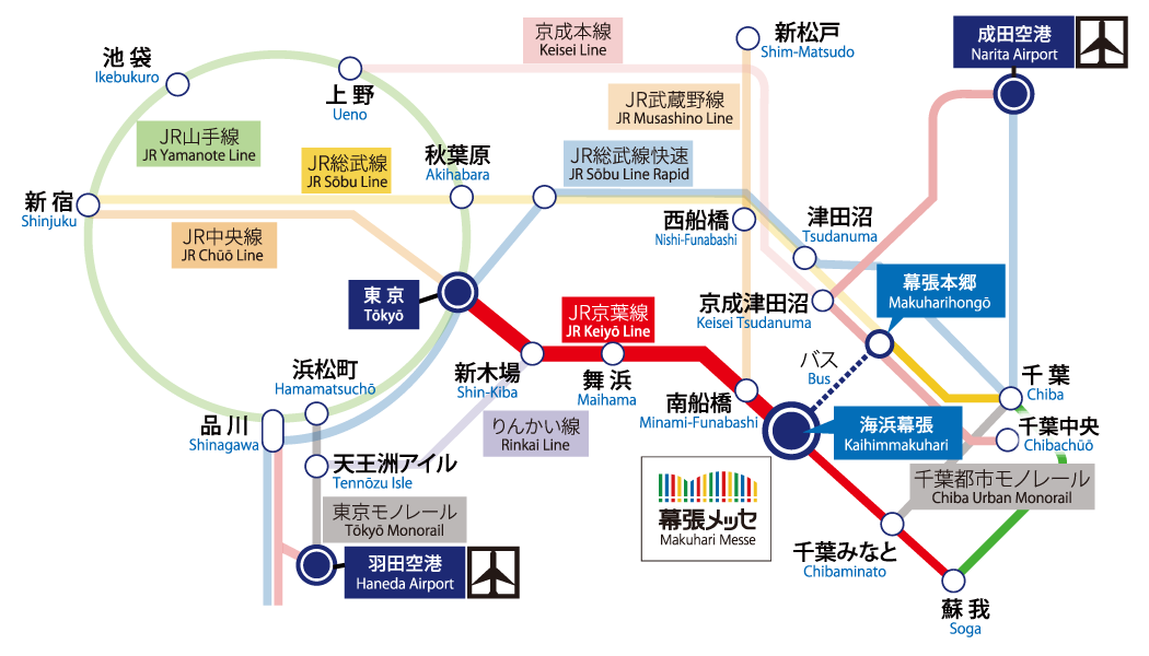電車からのアクセス