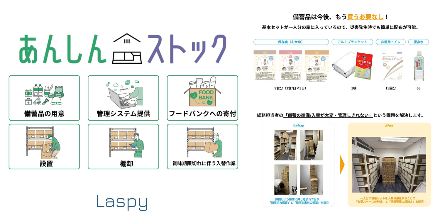 防災備蓄管理ソリューション「あんしんストック」